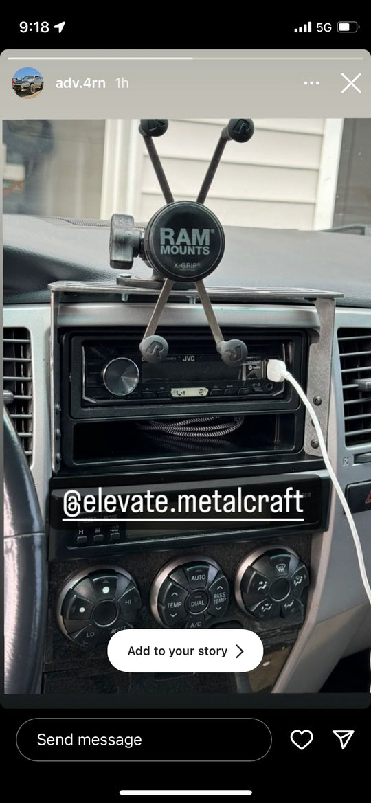 2003-2009 Toyota 4runner (4th Gen) Accessory Dash Mount Molle AMP Phone Tablet Radios Overlanding - Premium Accessory Dash Mount by Xtreme Canopies