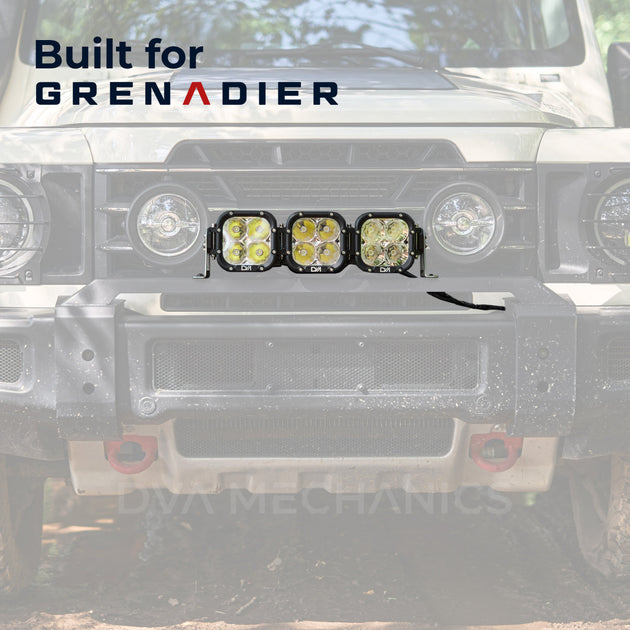 INEOS Grenadier: Front Bumper 3-Light Bar - Premium Truck Accessory by Xtreme Canopies