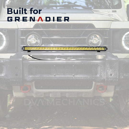 INEOS Grenadier: Front Bumper 32" LED Light Bar - Premium Truck Accessory by Xtreme Canopies