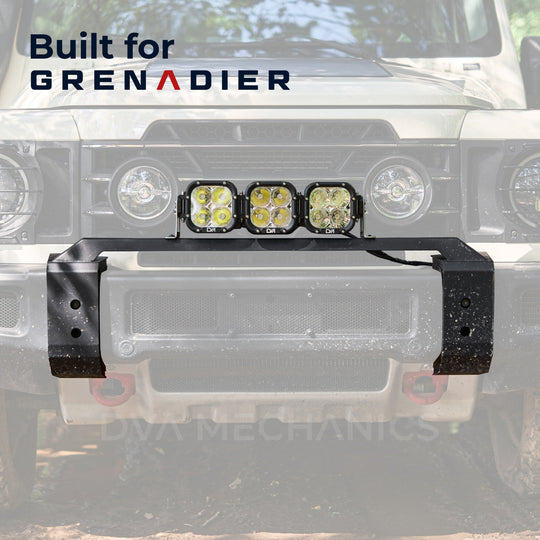INEOS Grenadier Front Bumper Light Kit (Mount + 3-Light LED Bar) - Premium Truck Accessory by Xtreme Canopies