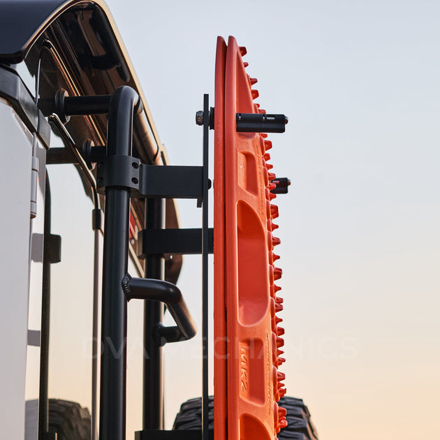 INEOS Grenadier: Ladder-Mounted Recovery Board Carrier – MaxTrax MKII & Lite - Premium Truck Accessory by Xtreme Canopies