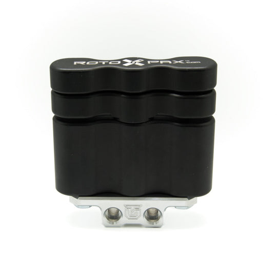 Billet aluminum Rotopax mount adapter for extrusion roof rack cross bars. - Premium Truck Accessory by Xtreme Canopies