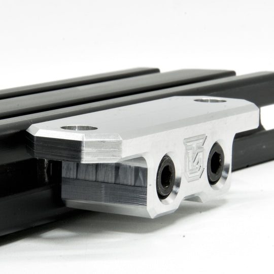 Billet aluminum Rotopax mount adapter for extrusion roof rack cross bars. - Premium Truck Accessory by Xtreme Canopies
