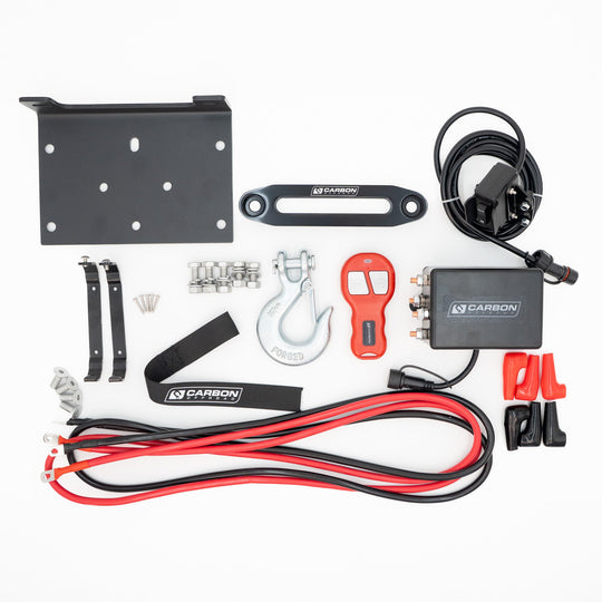 Carbon 4.5k 4500lb ATV/Trailer Winch - Premium Carbon ATV/SXS/Trailer by Xtreme Canopies