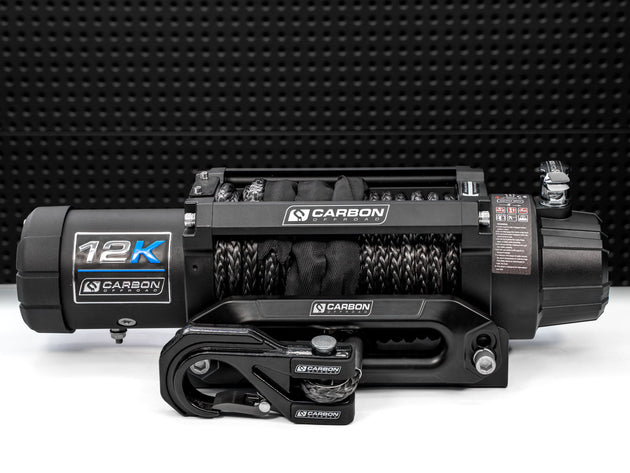 Carbon 12K - 12000lb Winch V3 - Premium 4x4 Winches by Xtreme Canopies