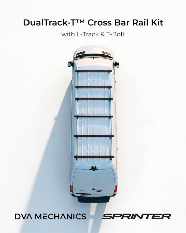 Mercedes Sprinter: DualTrack-T™ Cross Bar | 2-Rail Kit - Premium Truck Accessory by Xtreme Canopies