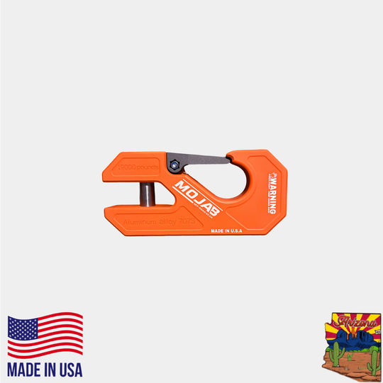 Aluminum winch shackle, closed latch (LIFE TIME WARRANTY*) - Premium Truck Accessory by Xtreme Canopies