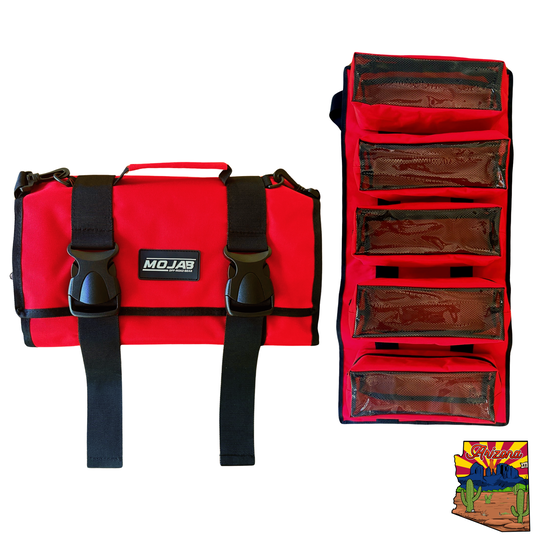 Large Canvas Tool organizer bag with 5 removeable pouches - Premium Bag by Xtreme Canopies
