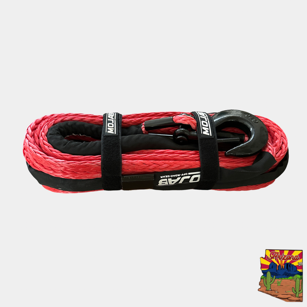 1/2'' x 78' Synthetic Winch Rope with Removable Forged Winch Hook - Premium Truck Accessory by Xtreme Canopies