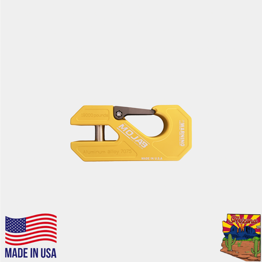 Aluminum winch shackle, closed latch (LIFE TIME WARRANTY*) - Premium Truck Accessory by Xtreme Canopies