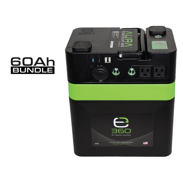 60Ah AURA Powercap 600W Inverter Power System - Premium Truck Accessory by Xtreme Canopies