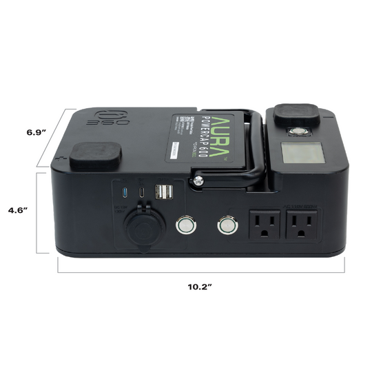 AURA Powercap 600W Inverter for Group 24 Batteries - Premium Inverters by Xtreme Canopies