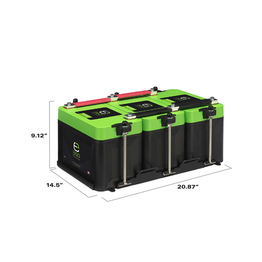 Triple Mounting Kit for Group 27 Batteries - Premium Battery Mounting Systems by Xtreme Canopies