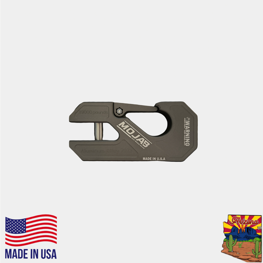 Aluminum winch shackle, closed latch (LIFE TIME WARRANTY*) - Premium Truck Accessory by Xtreme Canopies