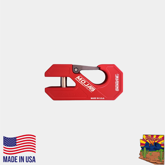 Aluminum winch shackle, closed latch (LIFE TIME WARRANTY*) - Premium Truck Accessory by Xtreme Canopies