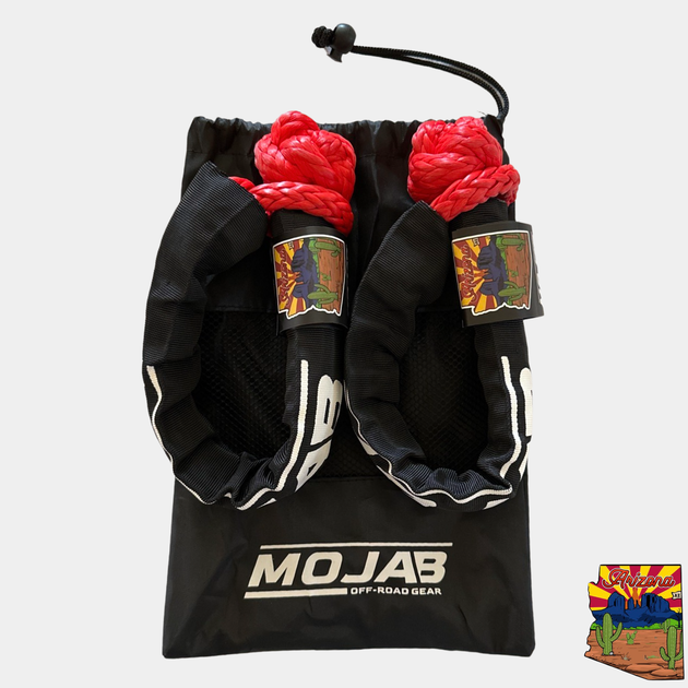 Soft Shackle 3/8'' x 22” with sleeve and bag (Set of 2 Shackles) (Lifetime Warranty) - Premium Soft Shackle by Xtreme Canopies