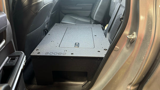 Toyota Tacoma - 2024-Present - 4th Gen - Non-Hybrid - Double Cab - Explore Series - Seat Delete Plate System - Second Row - Premium Seat Delete Plate System by Xtreme Canopies