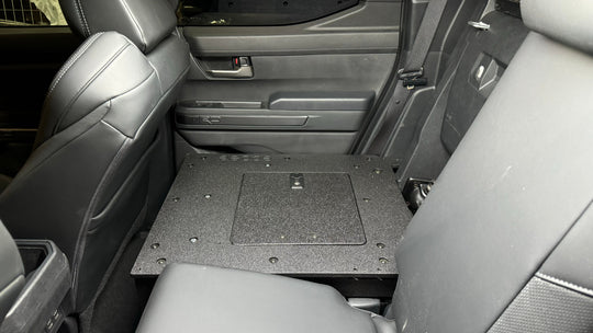 Toyota Tacoma - 2024-Present - 4th Gen - Non-Hybrid - Double Cab - Explore Series - Seat Delete Plate System - Second Row - Premium Seat Delete Plate System by Xtreme Canopies