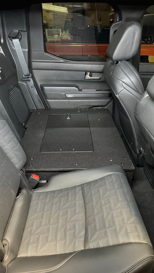 Toyota Tacoma - 2024-Present - 4th Gen - Non-Hybrid - Double Cab - Explore Series - Seat Delete Plate System - Second Row - Premium Seat Delete Plate System by Xtreme Canopies