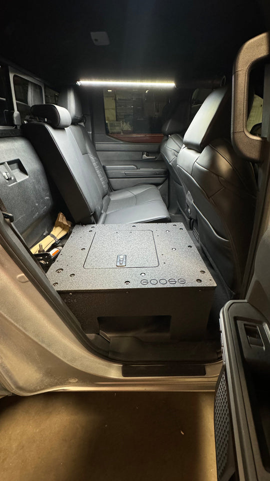 Toyota Tacoma - 2024-Present - 4th Gen - Non-Hybrid - Double Cab - Explore Series - Seat Delete Plate System - Second Row - Premium Seat Delete Plate System by Xtreme Canopies