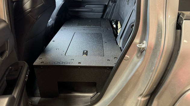 Toyota Tacoma - 2024-Present - 4th Gen - Non-Hybrid - Double Cab - Explore Series - Seat Delete Plate System - Second Row - Premium Seat Delete Plate System by Xtreme Canopies