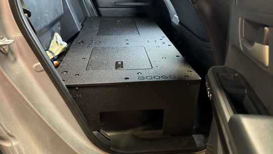 Toyota Tacoma - 2024-Present - 4th Gen - Non-Hybrid - Double Cab - Explore Series - Seat Delete Plate System - Second Row - Premium Seat Delete Plate System by Xtreme Canopies