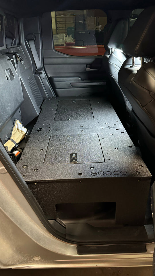 Toyota Tacoma - 2024-Present - 4th Gen - Non-Hybrid - Double Cab - Explore Series - Seat Delete Plate System - Second Row - Premium Seat Delete Plate System by Xtreme Canopies