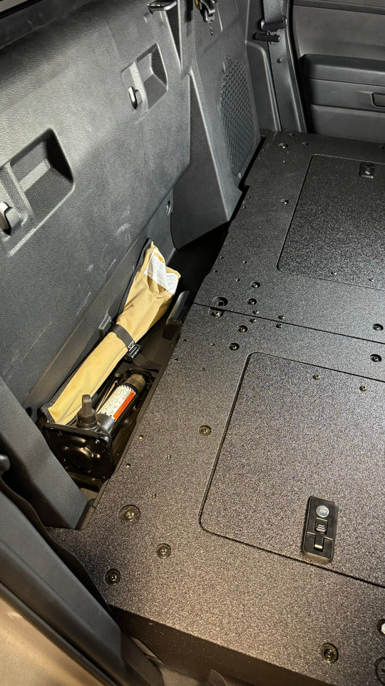 Toyota Tacoma - 2024-Present - 4th Gen - Non-Hybrid - Double Cab - Explore Series - Seat Delete Plate System - Second Row - Premium Seat Delete Plate System by Xtreme Canopies