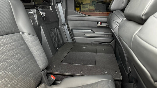Toyota Tacoma - 2024-Present - 4th Gen - Non-Hybrid - Double Cab - Explore Series - Seat Delete Plate System - Second Row - Premium Seat Delete Plate System by Xtreme Canopies