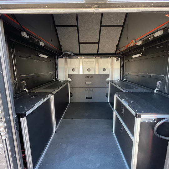 Alu-Cab Alu-Cabin Canopy Camper - Toyota Tundra 2007-2021 2nd and 2.5 Gen. - Rear Utility Module - Premium Camper by Xtreme Canopies