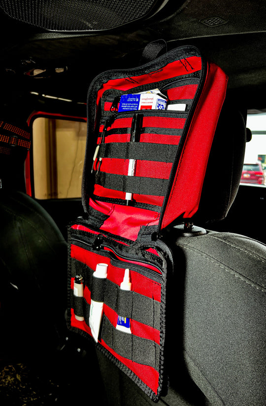 First Aid Kit Headrest Pouch - IFAK - Premium Pouches by Xtreme Canopies