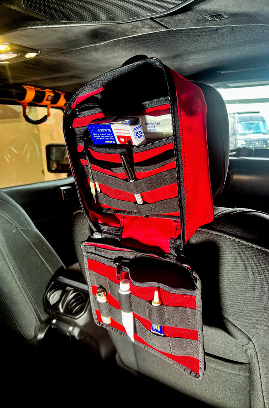 First Aid Kit Headrest Pouch - IFAK - Premium Pouches by Xtreme Canopies