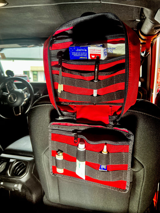First Aid Kit Headrest Pouch - IFAK - Premium Pouches by Xtreme Canopies