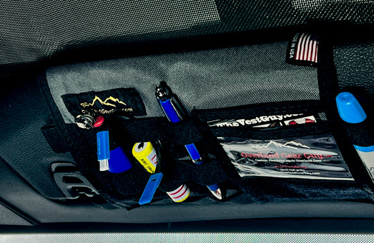 Jeep Gladiator MOLLE Visor Organizer - Tacoma Visor - Premium Vehicle by Xtreme Canopies