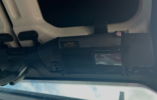 Jeep Gladiator MOLLE Visor Organizer - Tacoma Visor - Premium Vehicle by Xtreme Canopies
