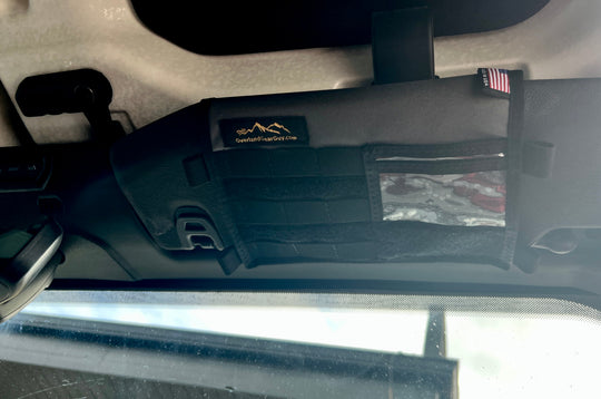 Jeep Gladiator MOLLE Visor Organizer - Tacoma Visor - Premium Vehicle by Xtreme Canopies