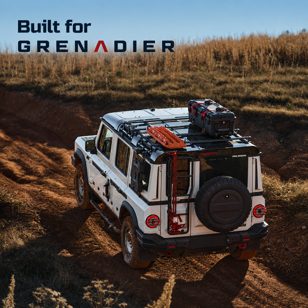 INEOS Grenadier Crossbars: DualTrack™ (Gen 1) Low-Profile Roof Crossbar System - Premium Truck Accessory by Xtreme Canopies