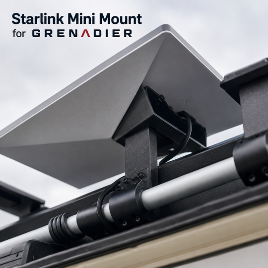 INEOS Grenadier: Starlink Mini Roof Mount v2 – Rail & Kickstand - Premium Truck Accessory by Xtreme Canopies