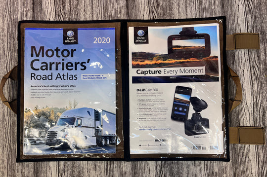 CLEAR Road Atlas - Map Pouch - Premium Truck Accessory by Xtreme Canopies