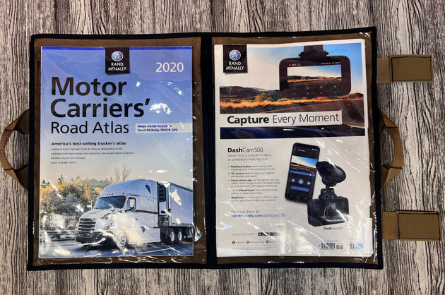 CLEAR Road Atlas - Map Pouch - Premium Truck Accessory by Xtreme Canopies