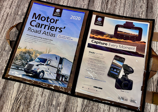 CLEAR Road Atlas - Map Pouch - Premium Truck Accessory by Xtreme Canopies