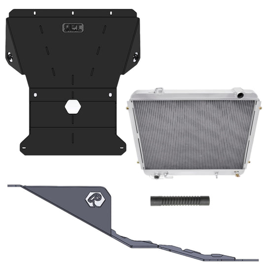 High Clearance HD Skid Plate & Radiator (96-02 4Runner, 95-04 Tacoma) - Premium Armor by Xtreme Canopies