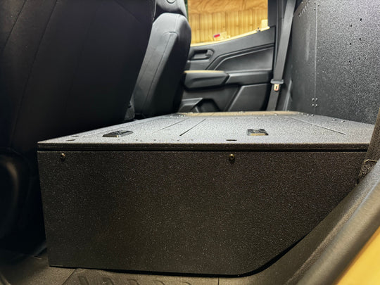 Chevy Colorado - GMC Canyon - 2023-Present - 3rd Gen - Explore Series - Second Row - Seat Delete - 100% - Premium Seat Delete Plate System by Xtreme Canopies