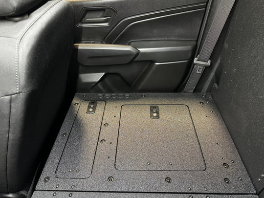 Chevy Colorado - GMC Canyon - 2023-Present - 3rd Gen - Explore Series - Second Row - Seat Delete - 100% - Premium Seat Delete Plate System by Xtreme Canopies