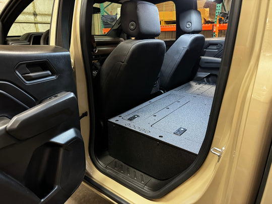 Chevy Colorado - GMC Canyon - 2023-Present - 3rd Gen - Explore Series - Second Row - Seat Delete - 100% - Premium Seat Delete Plate System by Xtreme Canopies