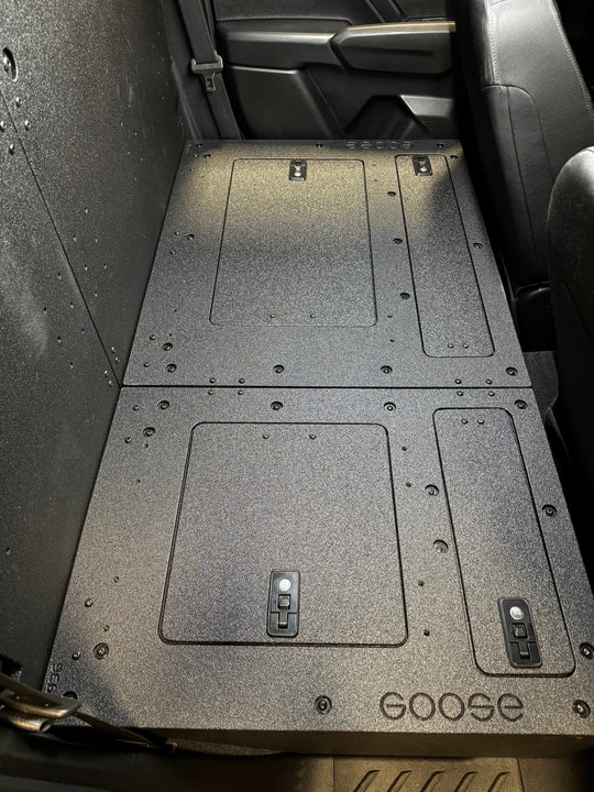 Chevy Colorado - GMC Canyon - 2023-Present - 3rd Gen - Explore Series - Second Row - Seat Delete - 100% - Premium Seat Delete Plate System by Xtreme Canopies