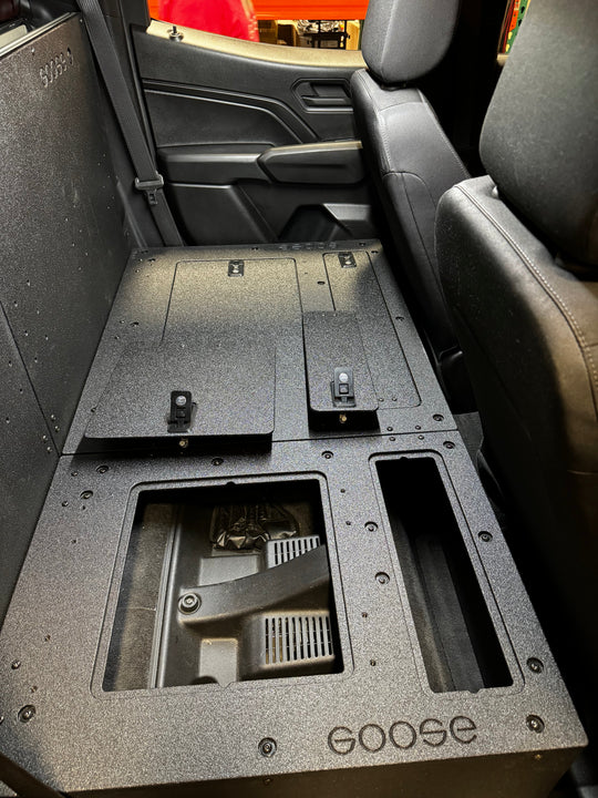 Chevy Colorado - GMC Canyon - 2023-Present - 3rd Gen - Explore Series - Second Row - Seat Delete - 100% - Premium Seat Delete Plate System by Xtreme Canopies