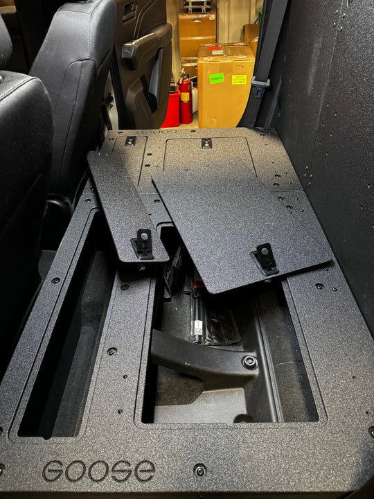 Chevy Colorado - GMC Canyon - 2023-Present - 3rd Gen - Explore Series - Second Row - Seat Delete - 100% - Premium Seat Delete Plate System by Xtreme Canopies