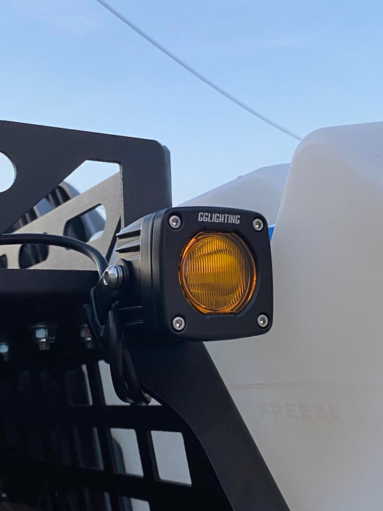 GP5 Single LED Pod Light Amber + Free Clear Lens - Premium Truck Accessory by Xtreme Canopies