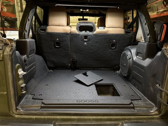 Jeep Wrangler 2018-2023 JLU 4 Door - Rear Plate System - Premium Plate Systems by Xtreme Canopies
